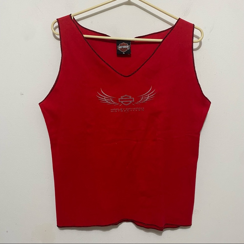 Harley Davidson Manchester NH Red Tank Size XL